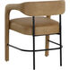 Mavia Ludlow Sesame Leather Dining Armchair
